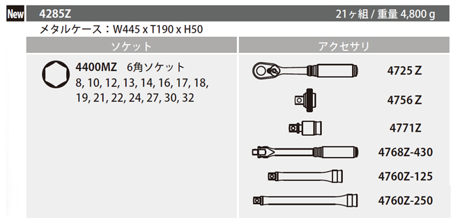 Koken 4285Z サイズ表